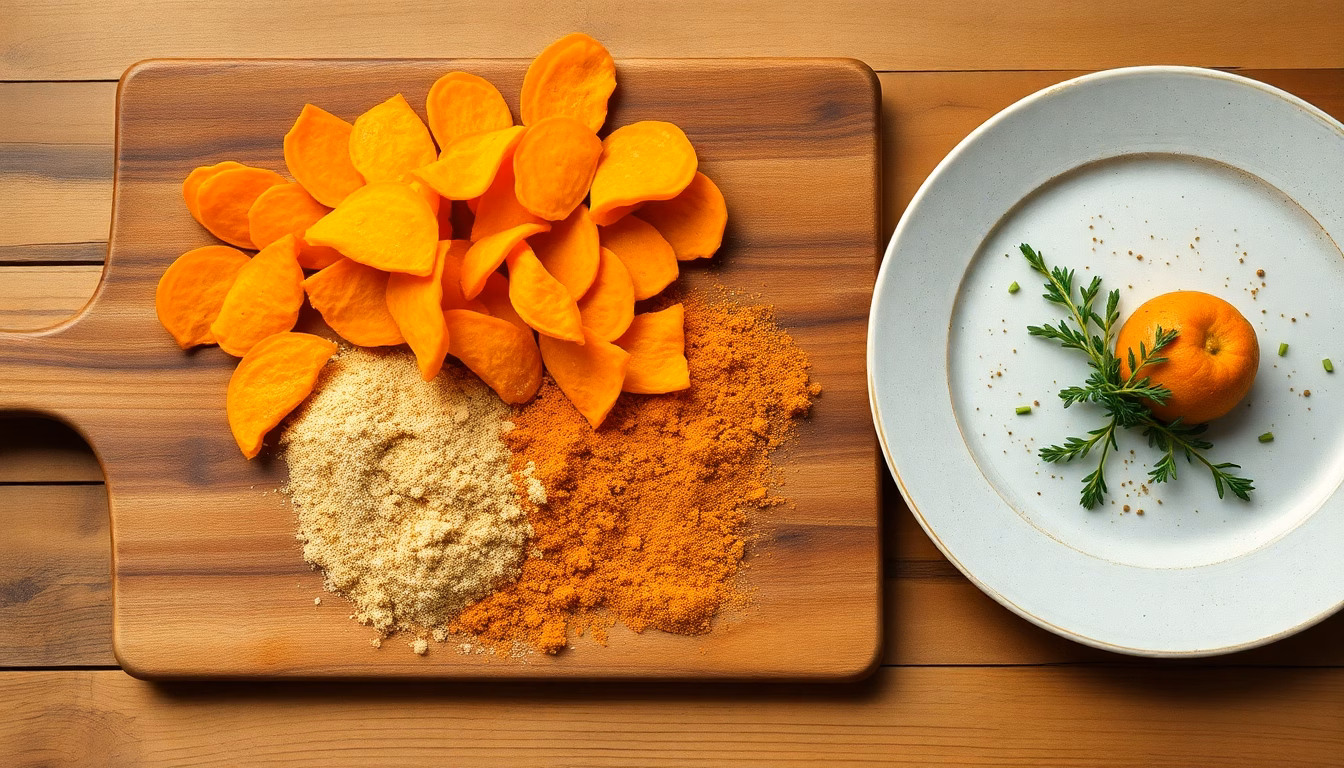 Montage montrant des épluchures de carottes et un plat préparé avec