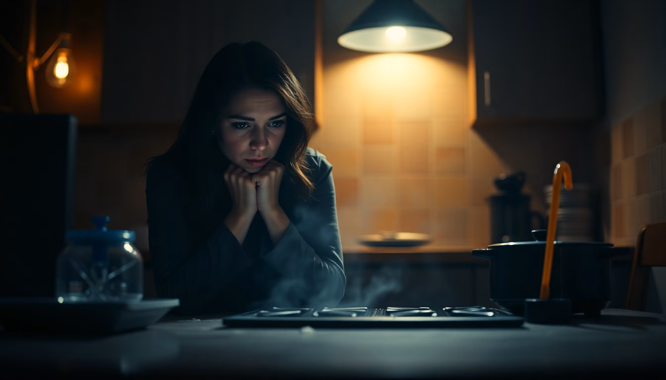 Des personnes impuissantes devant des appareils électroménagers éteints lors d'une panne de courant.