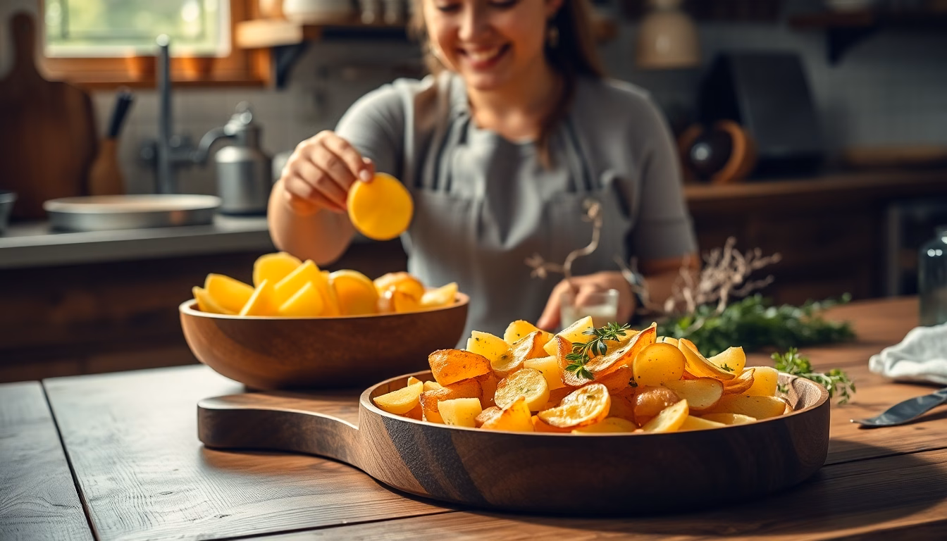 Un tas de chips croustillantes faites à partir d'épluchures de patates douces, disposées sur une assiette.