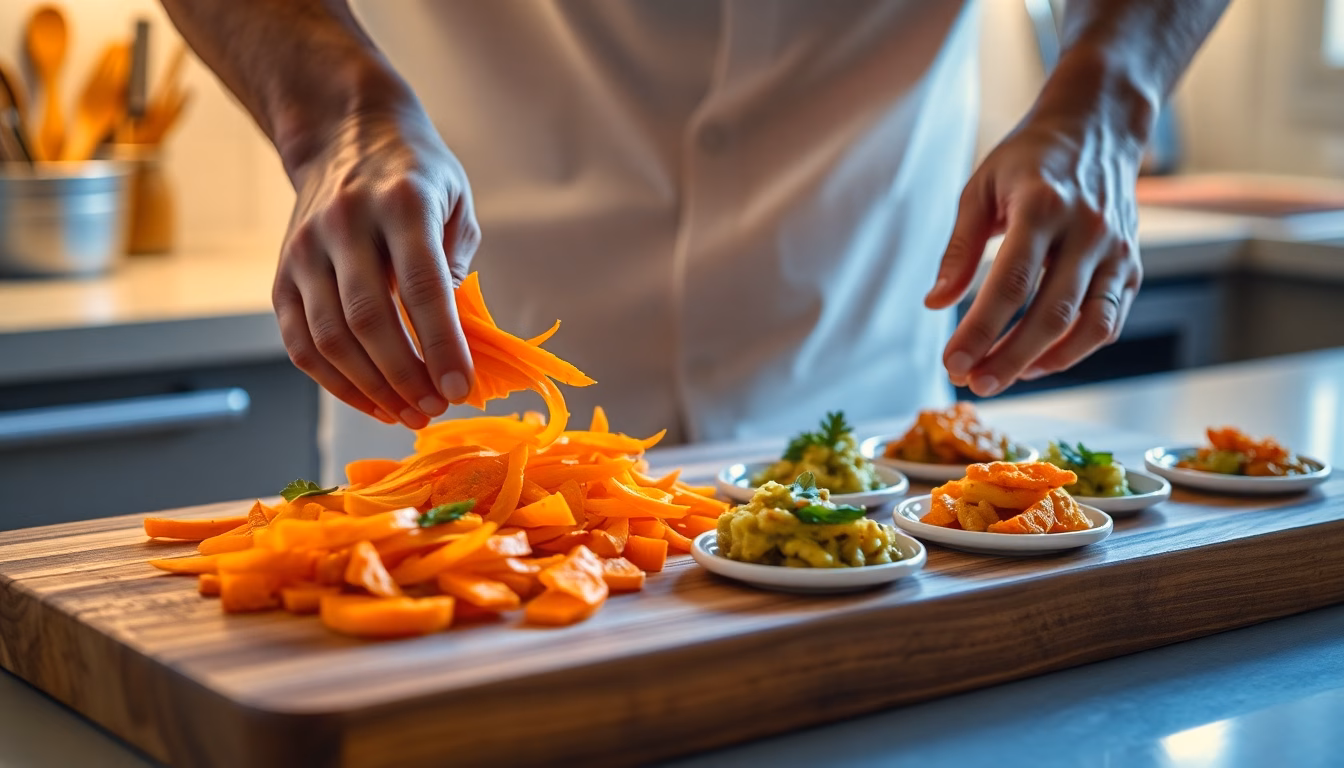 Des épluchures de carottes transformées en chips croustillantes.
