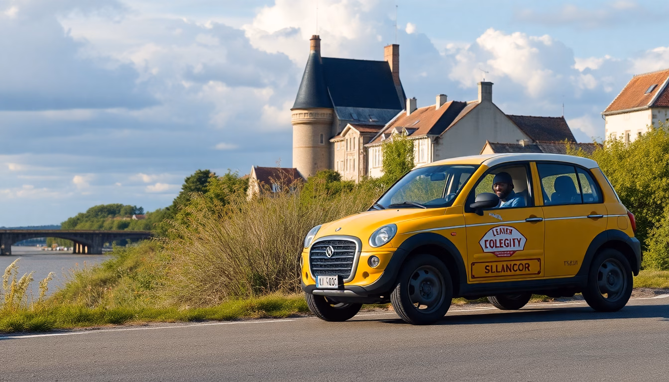 Gwennaël Favereau, un ancien chauffeur routier, avec son stand de restauration ambulante 'Chez Gwen' en Loire-Atlantique, proposant des spécialités gourmandes.