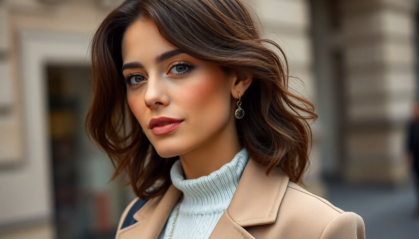 Jeune femme au style tendance